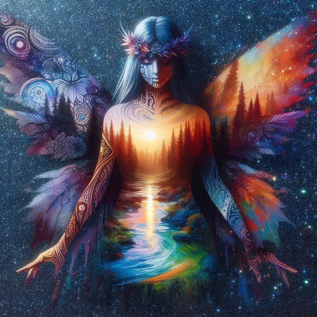 fairy. double exposure.