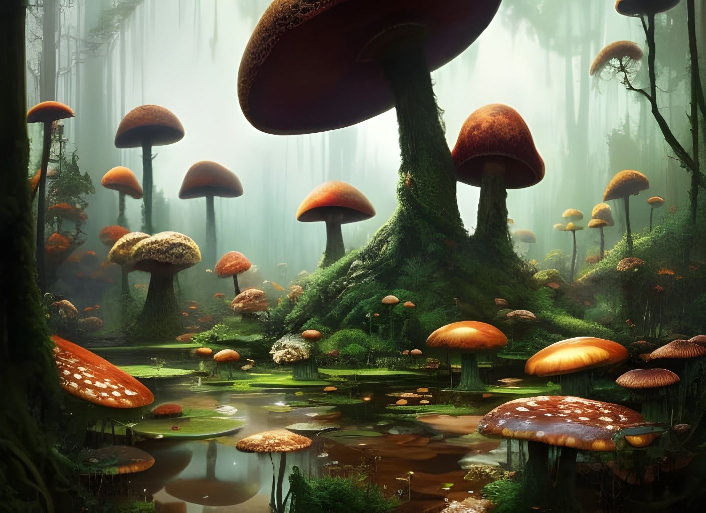 Mushroom Swamp  by @The Weaver