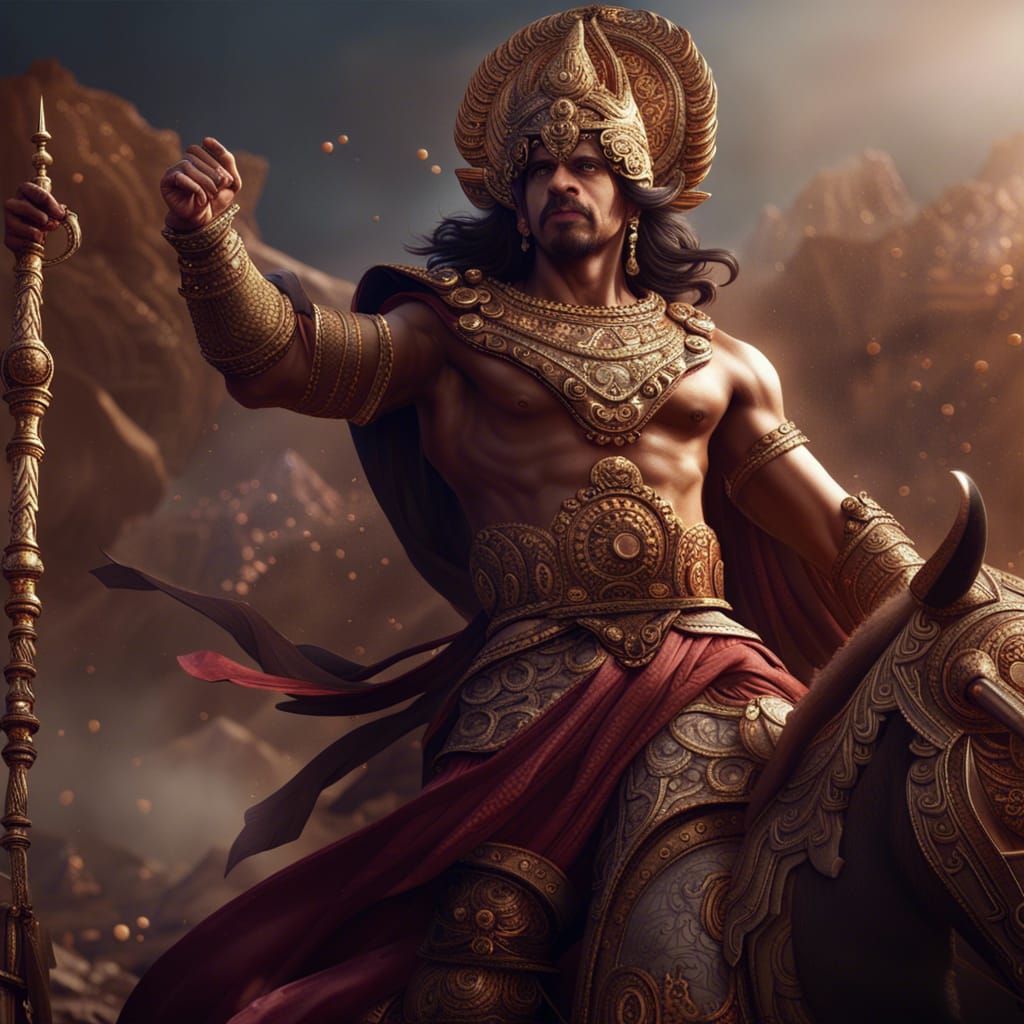 Shah rukh khan as arjuna form mahabharata - AI Generated Artwork ...