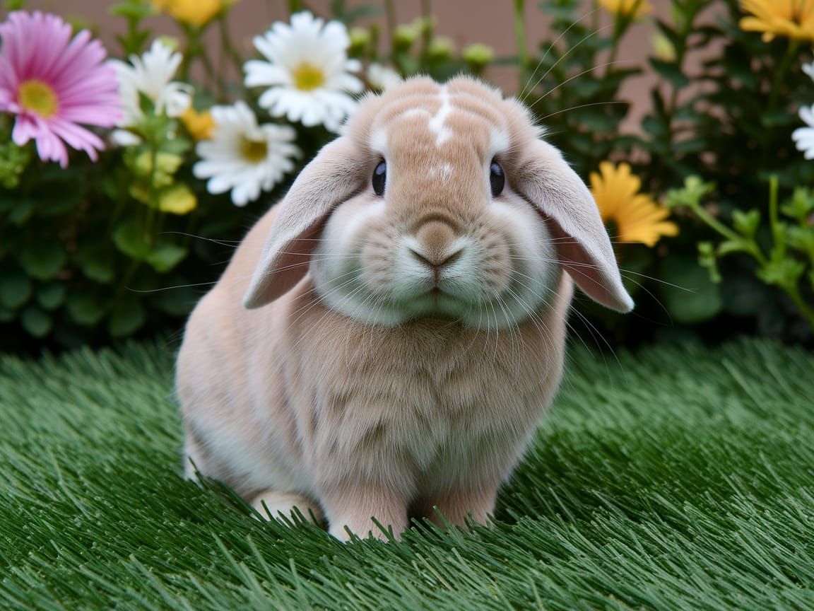 An adorable Holland Lop bunny.  by @Autumn