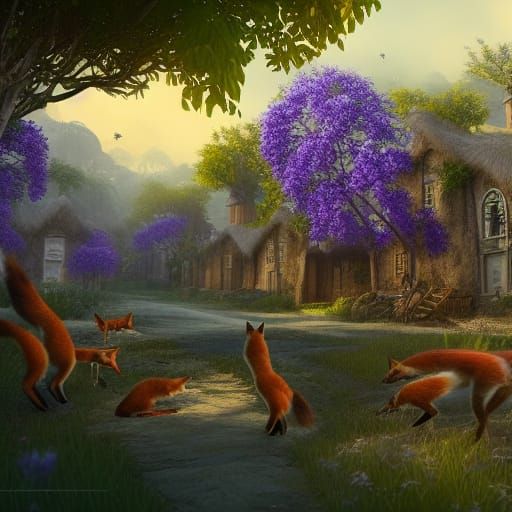 Jacaranda Village Home To Foxes