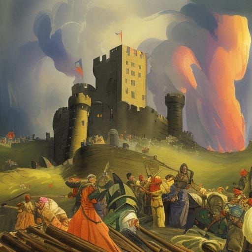 When storm and famine sweep the landAnd war takes down the c...