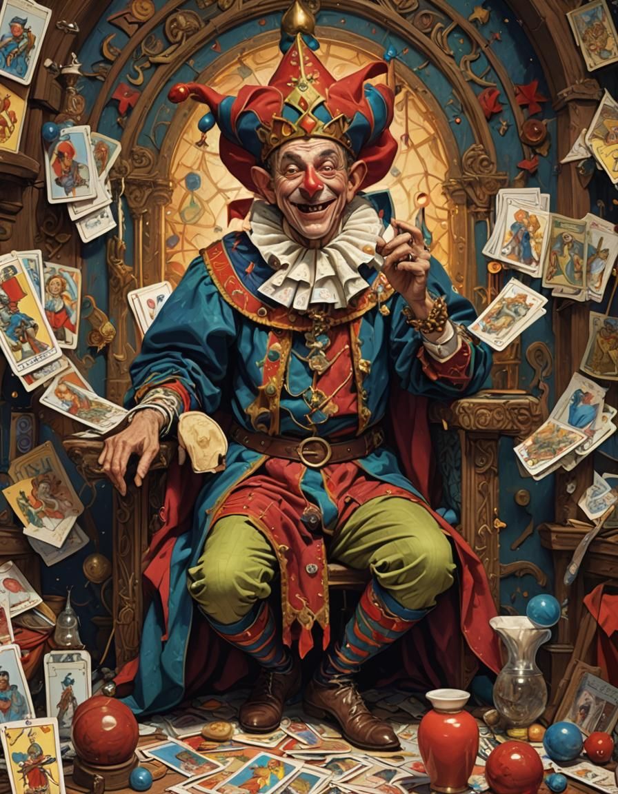 Court Jester, by Norman Rockwell - AI Generated Artwork - NightCafe Creator