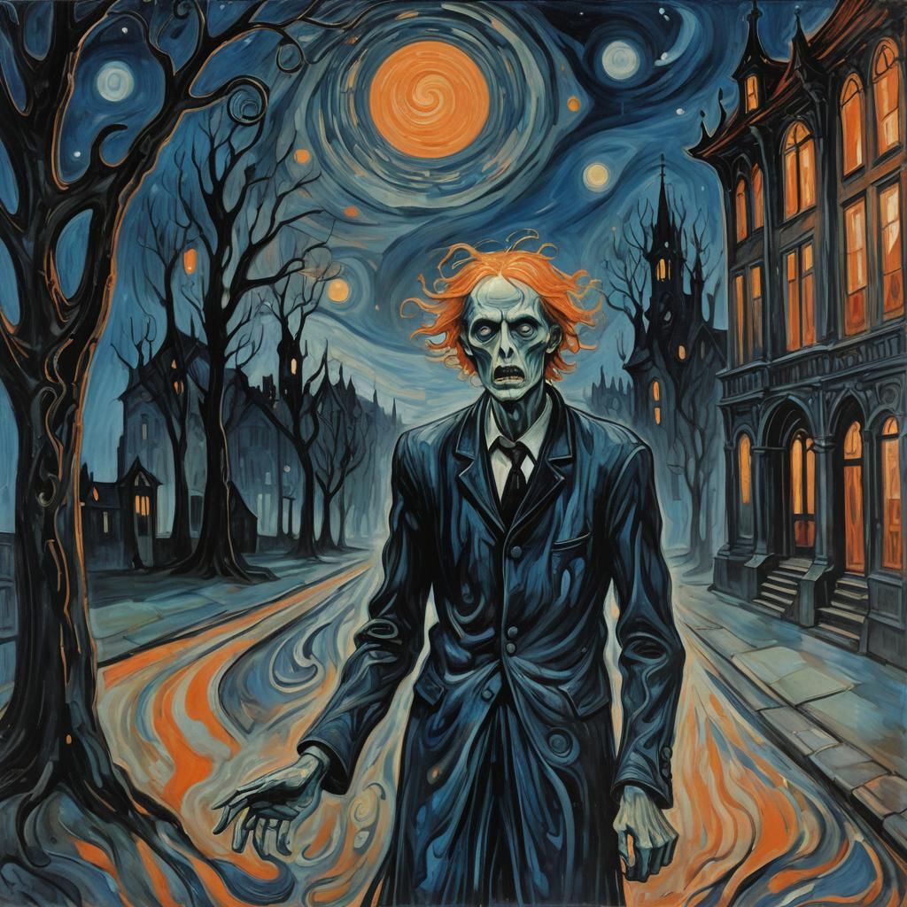 Tim Burton style the scream