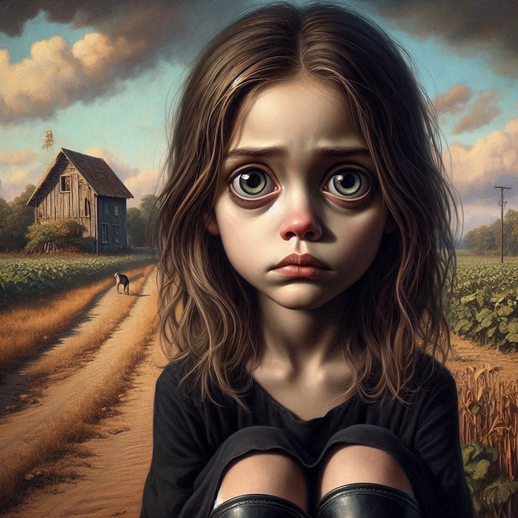 Her sadness is as big as her eyes - Mel