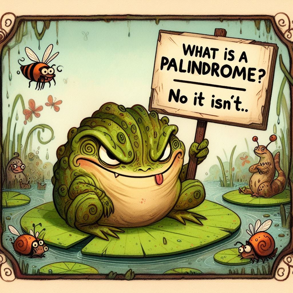 What is a palindrome?  No it isn't.