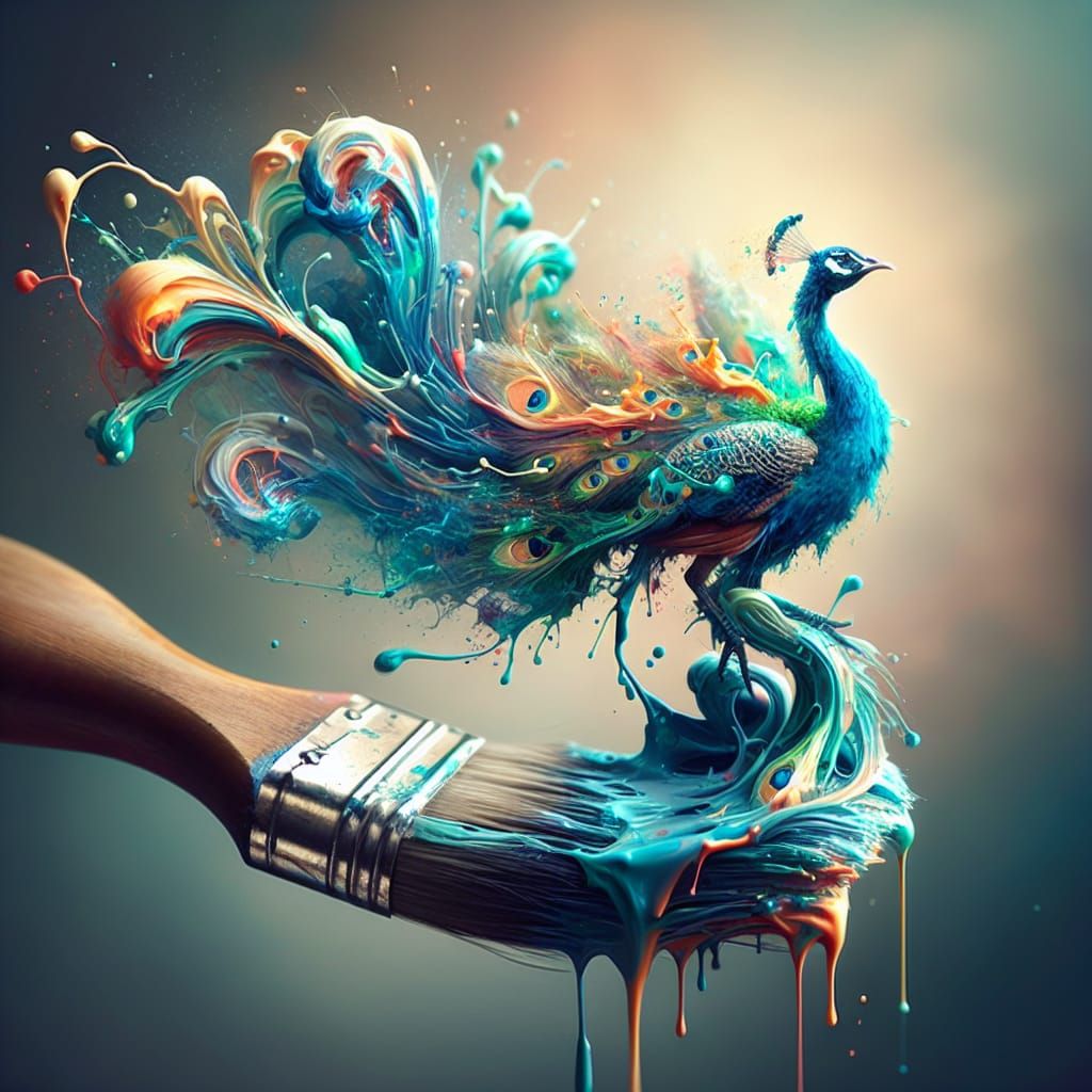 The Peacock's Palette  by @Kolibri