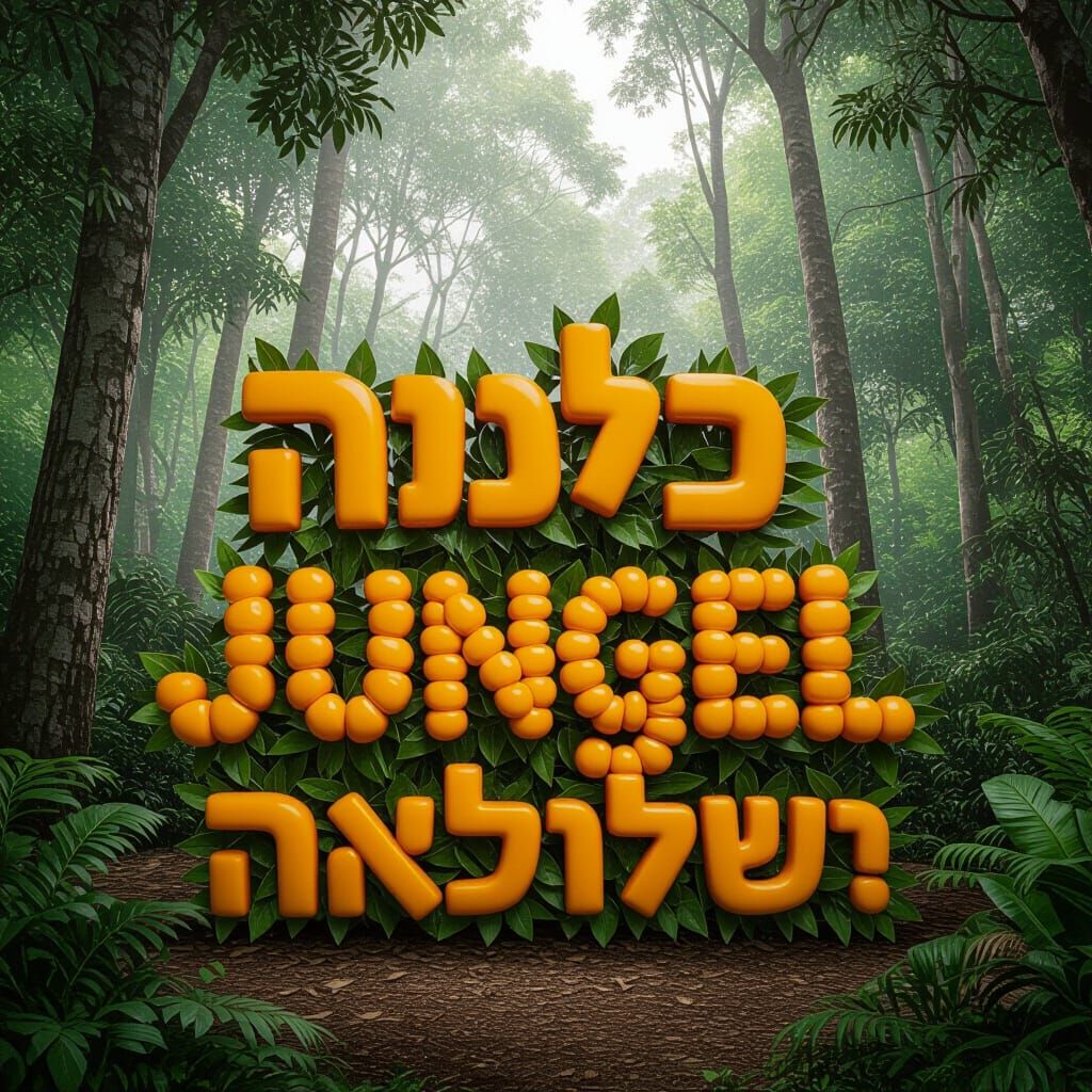 Edible Jungle Forest Made of Food