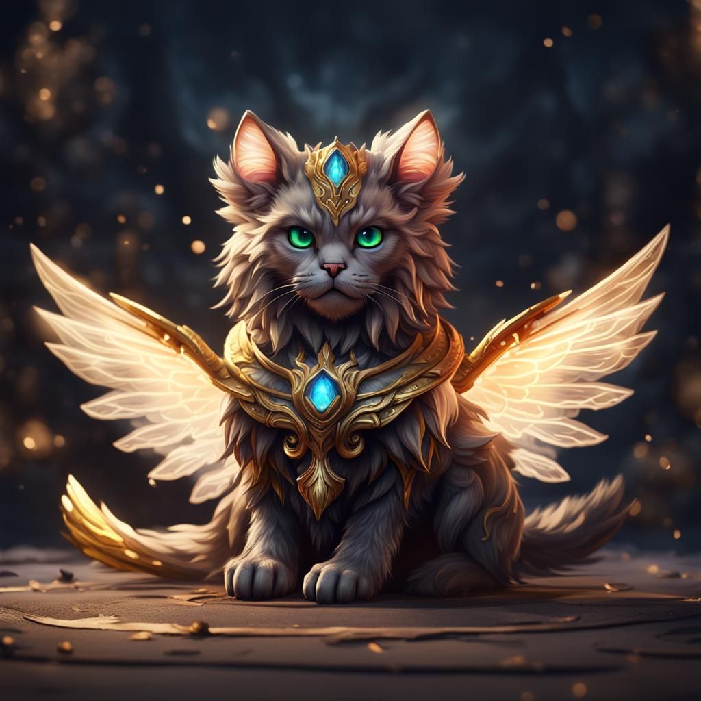 mythical cat pet :>