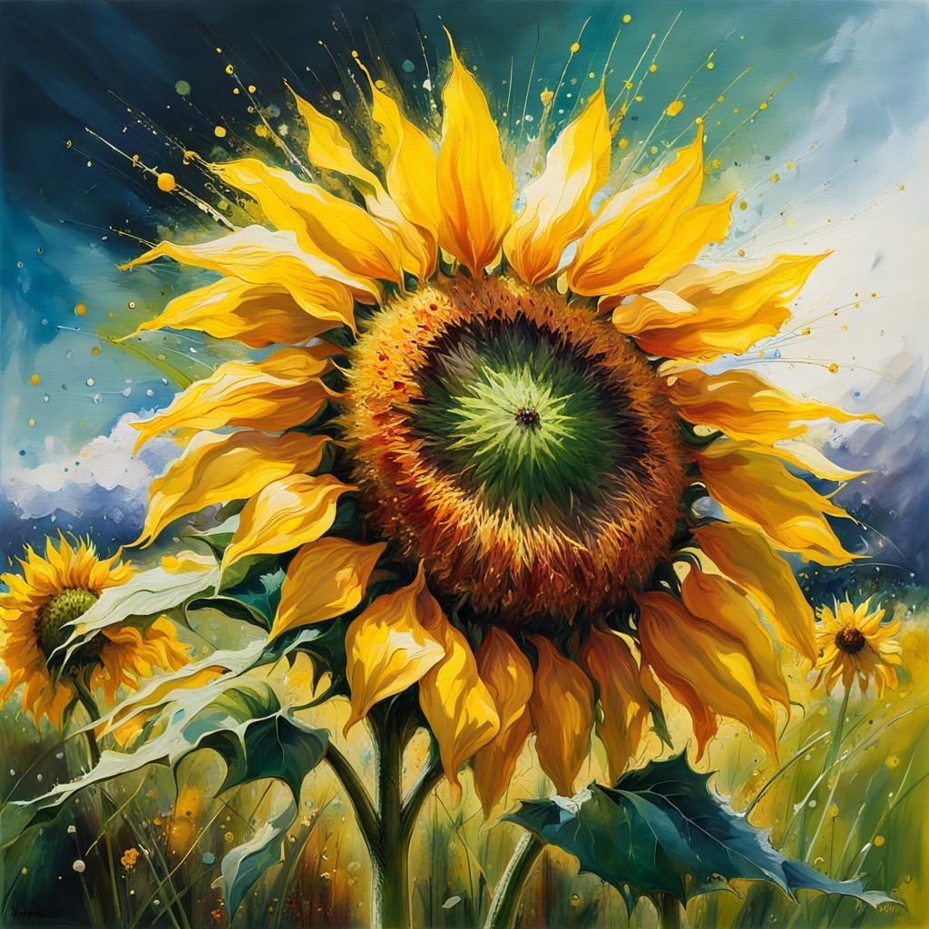 Exploding yellow  by @Castorix