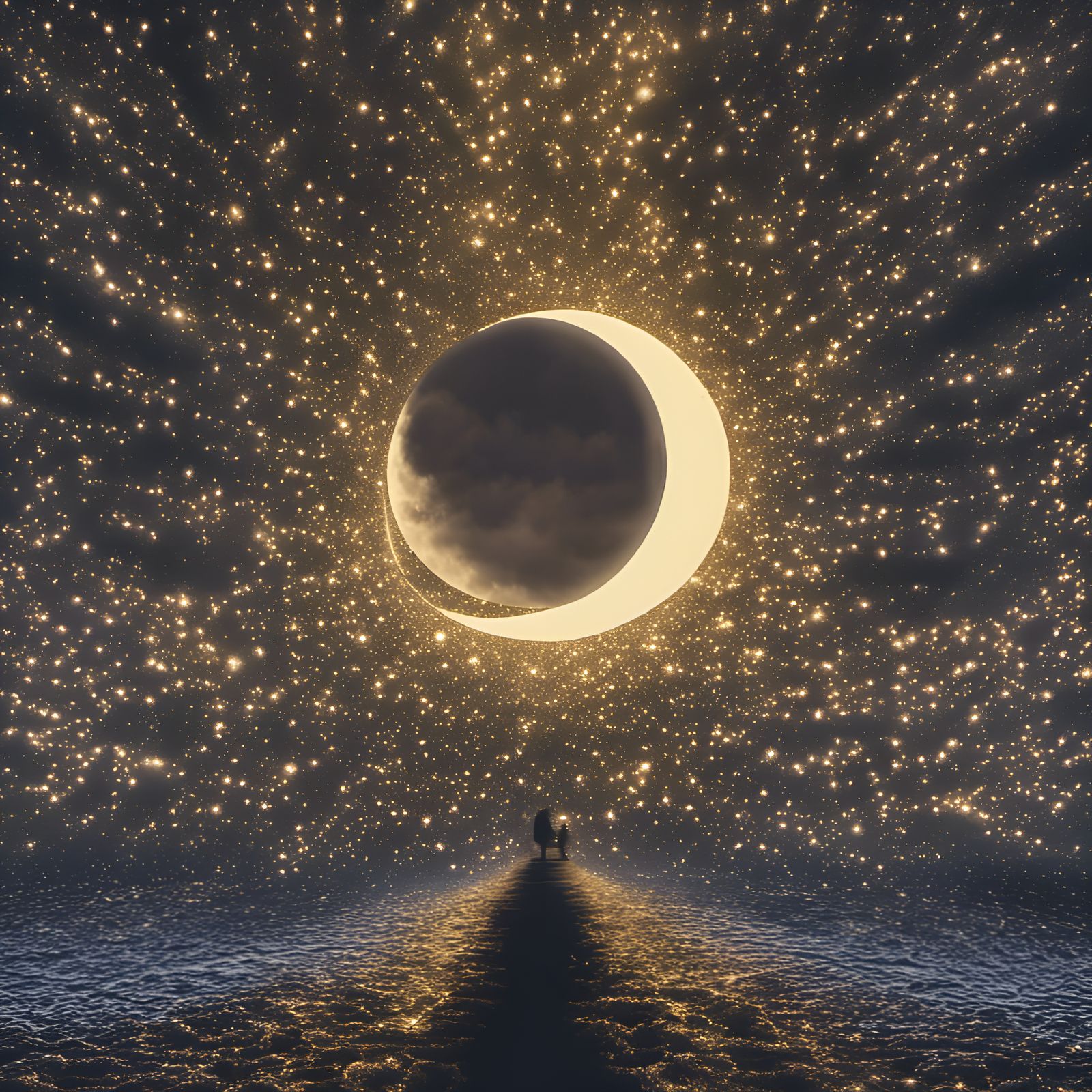 Moon sparkly shiny glitter