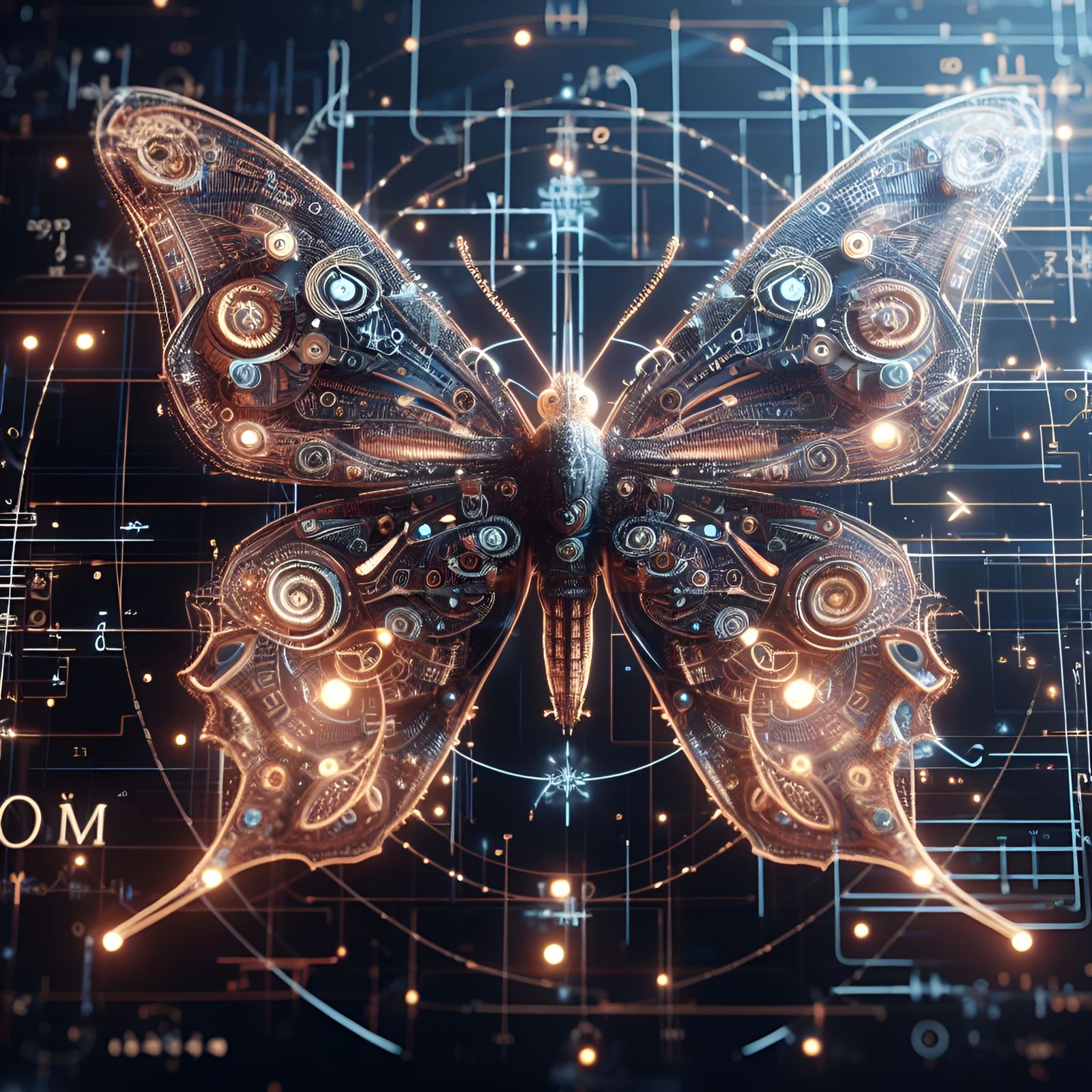 Butterfly Effect / Time Flies (DallE3, 23nov23) AI Generated Artwork NightCafe Creator