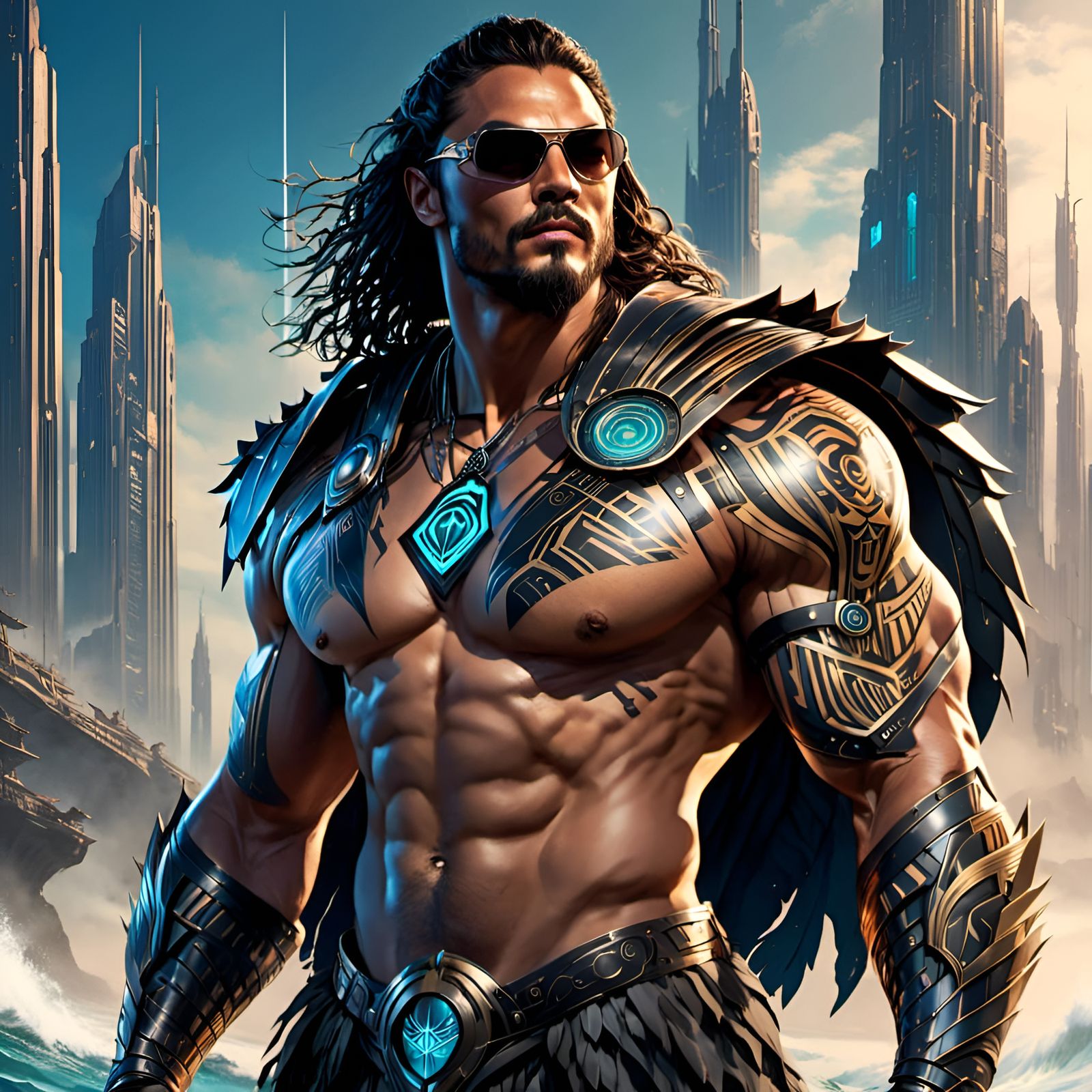  <lora:Obsidian Butterfly:1.0>Jason Momoa :: oceancore