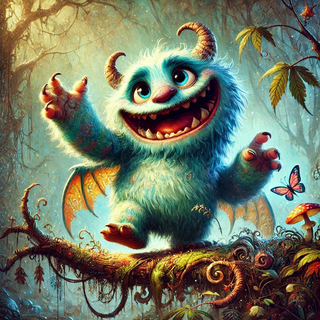 adorable fairy-tale fantasy creature portrait..