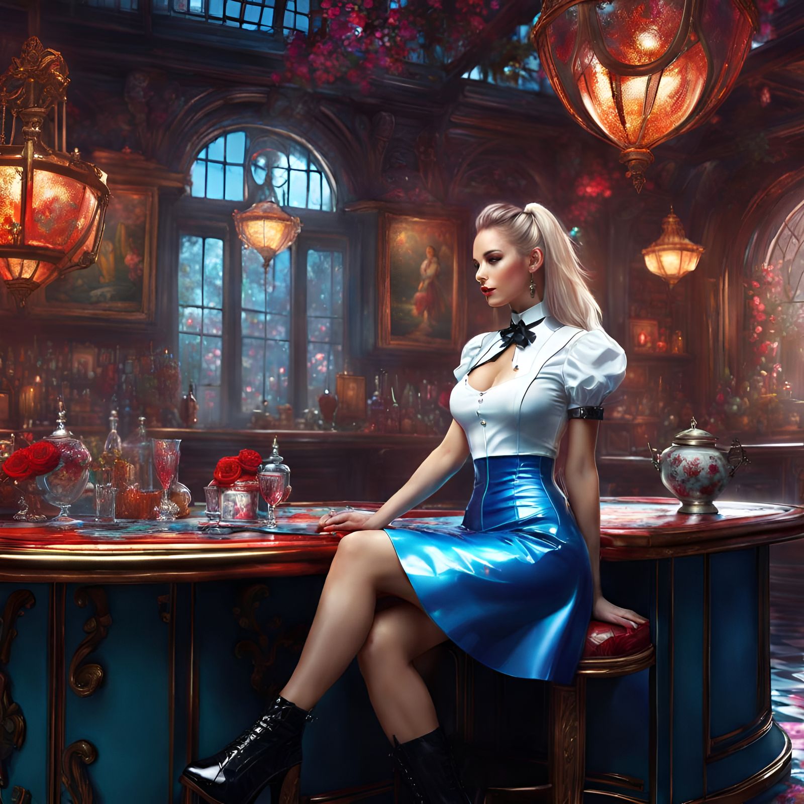 Alice In Wonderland 7 Ai Generated Artwork Nightcafe Creator 7037