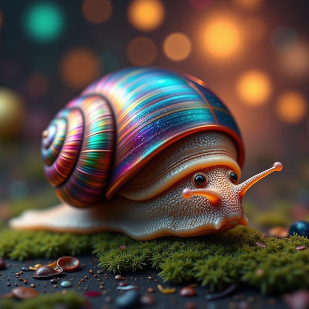 A beautiful snail.