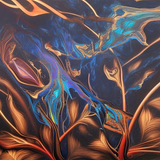Fractal, Surrealist, Abstract, Calligraphy, Psychedelic, Fin...
