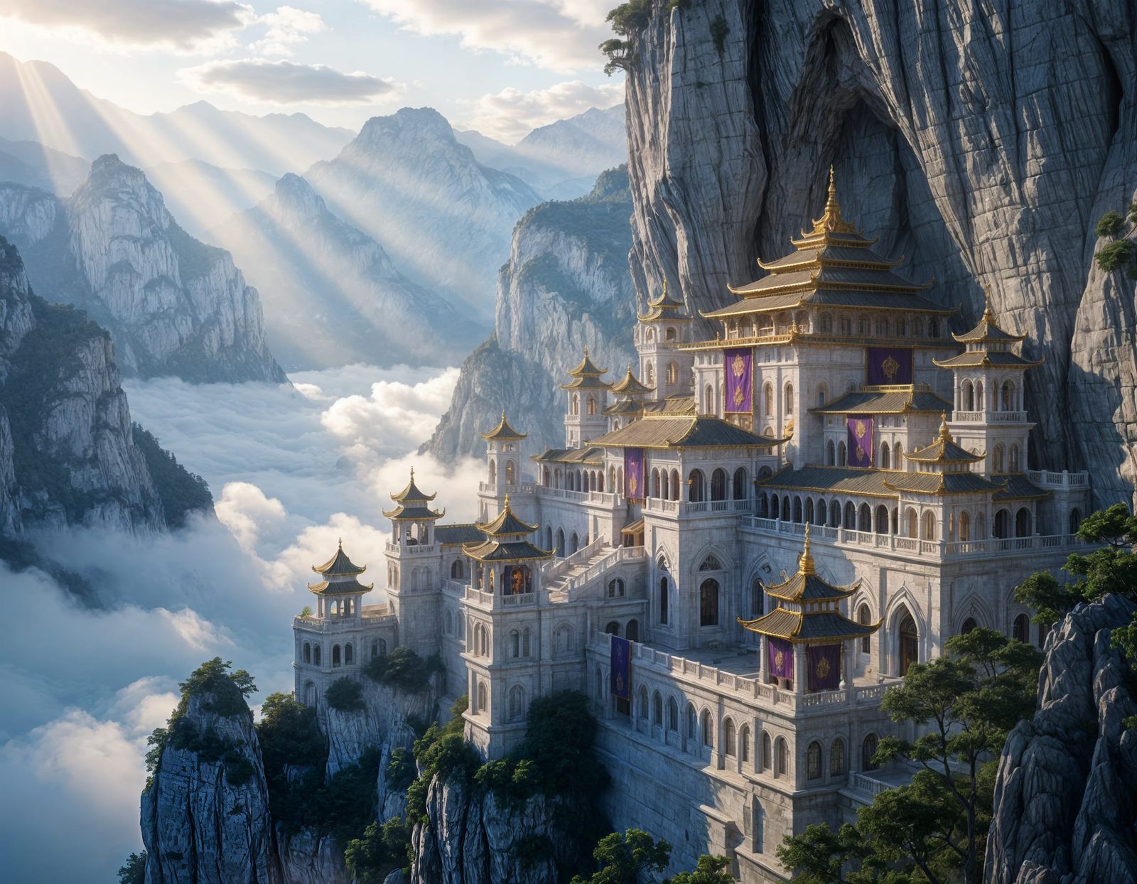 Great Bastion of the Elves  by @The Immortal Athem