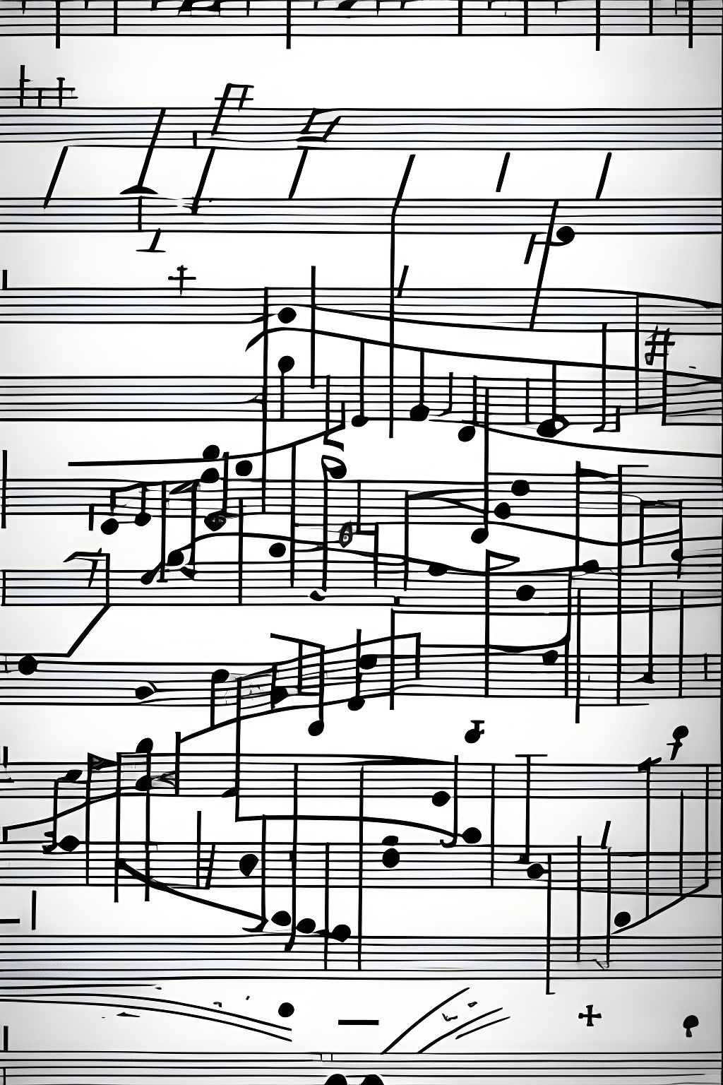 graphic music notation AI Generated Artwork NightCafe Creator