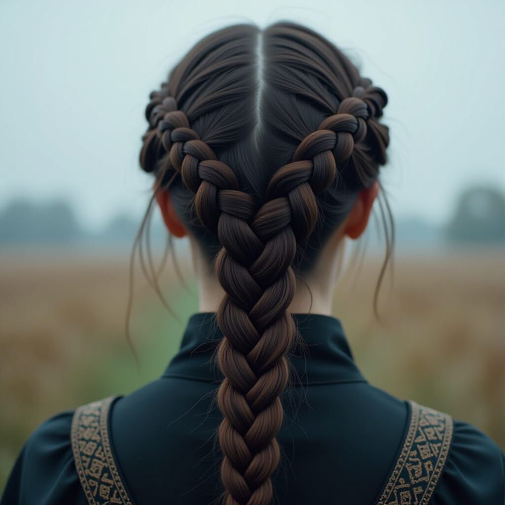 Intricate Braids in Cinematic Film Still