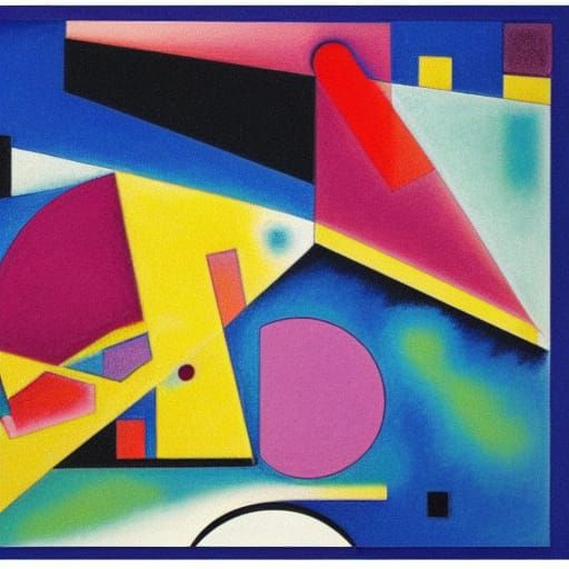 Box of Crayons art deco Kandinsky deep color