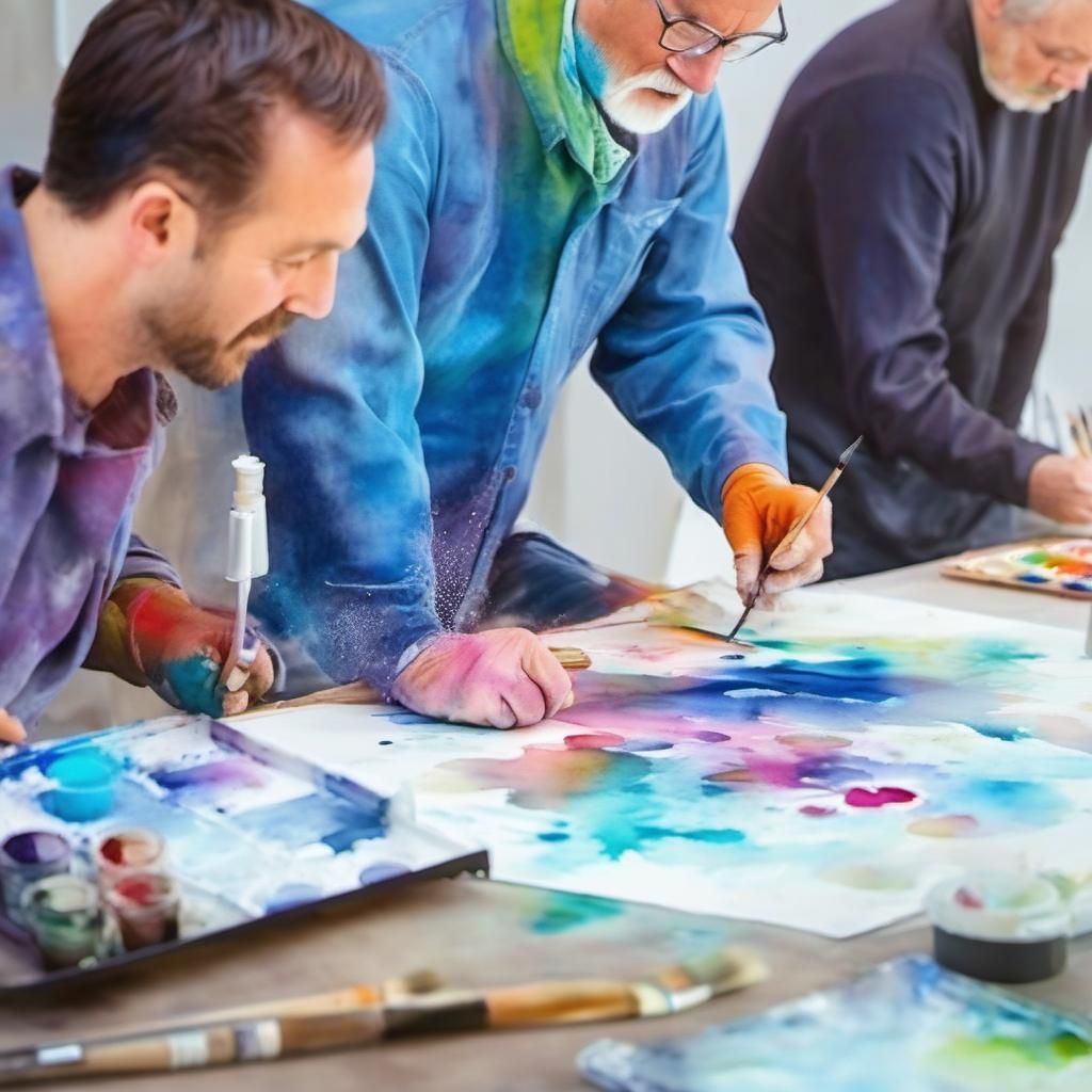 PROfessionals at Work, painter in studio