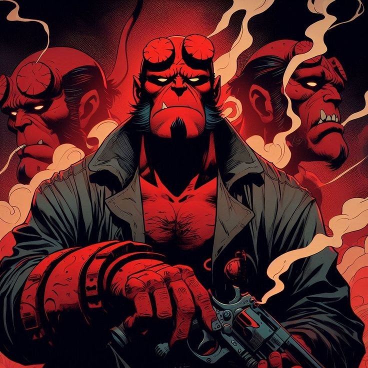 Hellboy , Anime Style Art