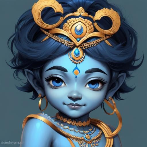 Krishna (Vishnu-Avatara) - AI Generated Artwork - NightCafe Creator