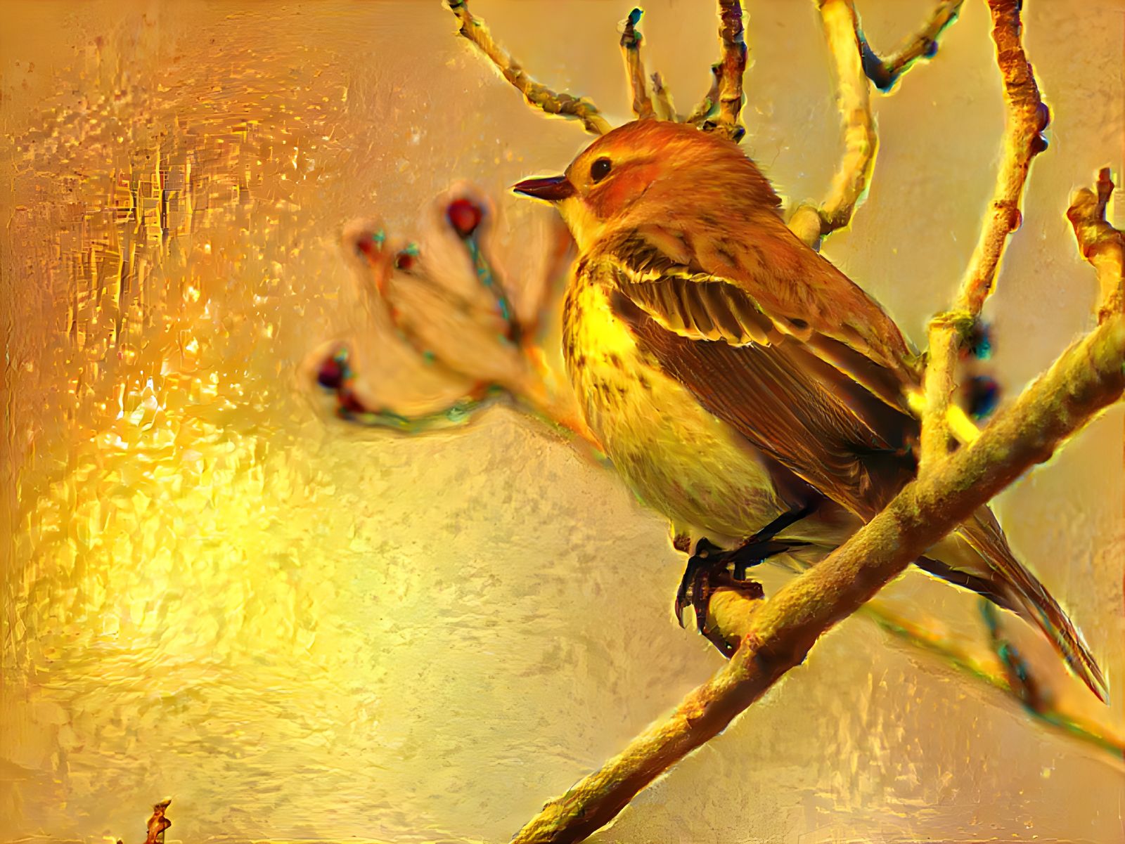 Female Myrtle Warbler