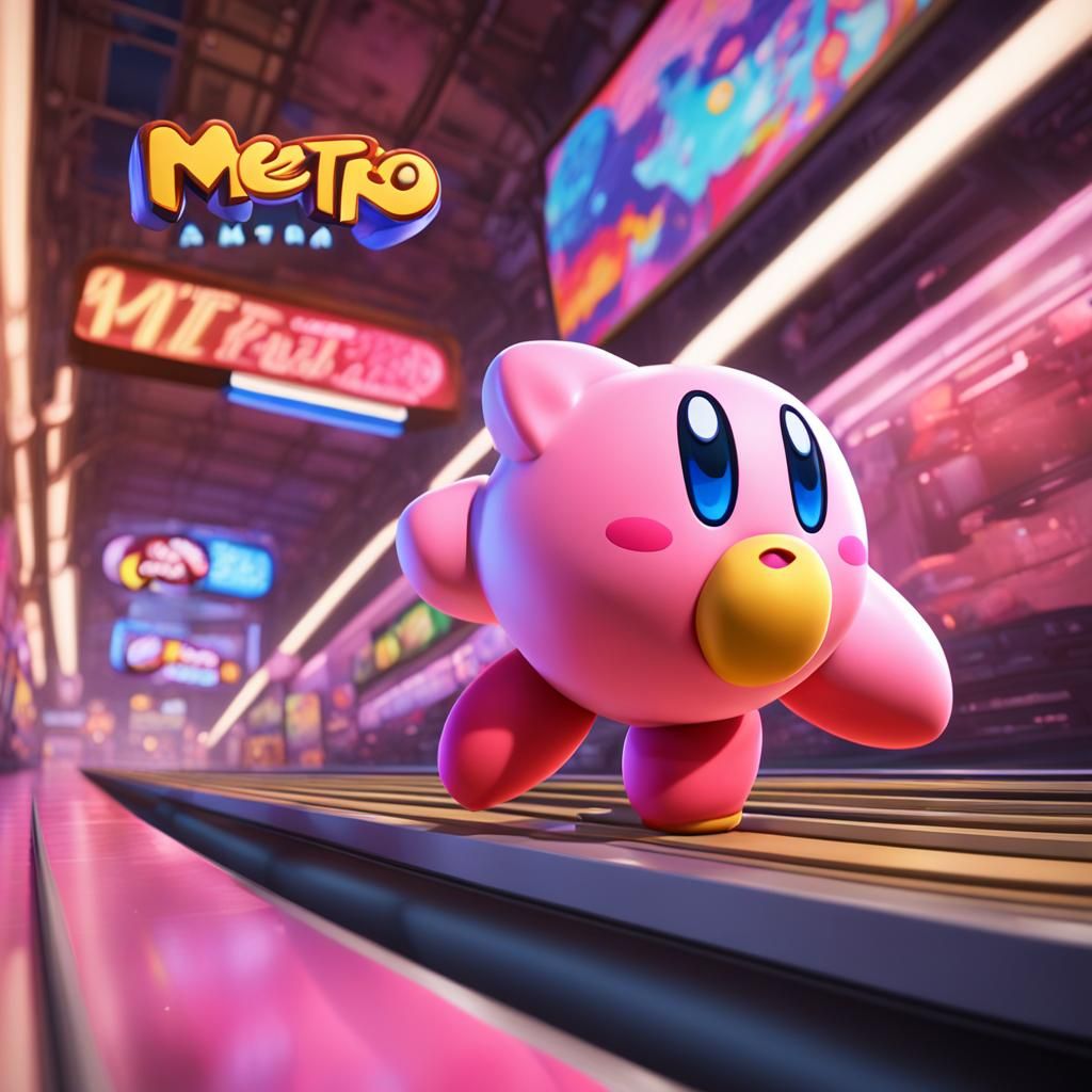 Kirby at metro !