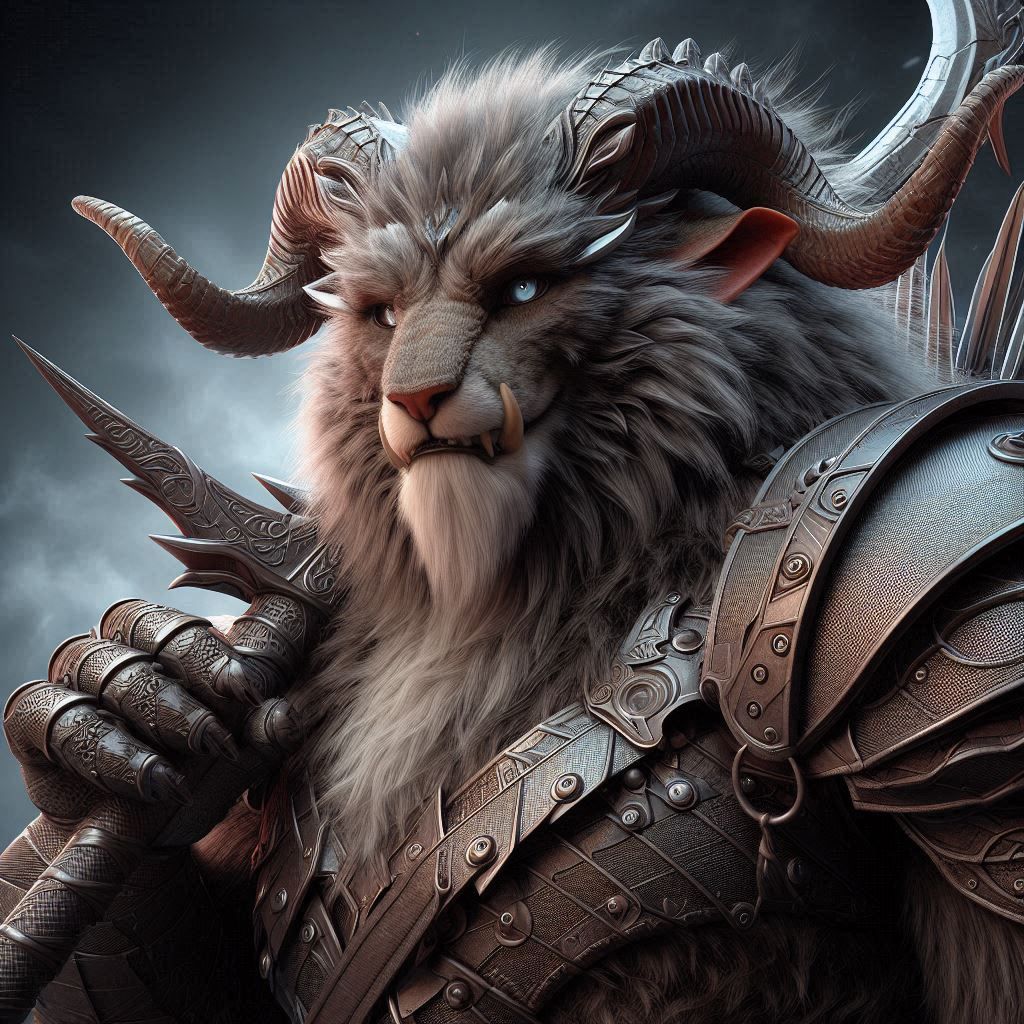 Well groomed warrior