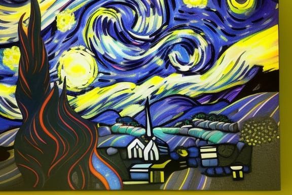 starry starry night - AI Generated Artwork - NightCafe Creator