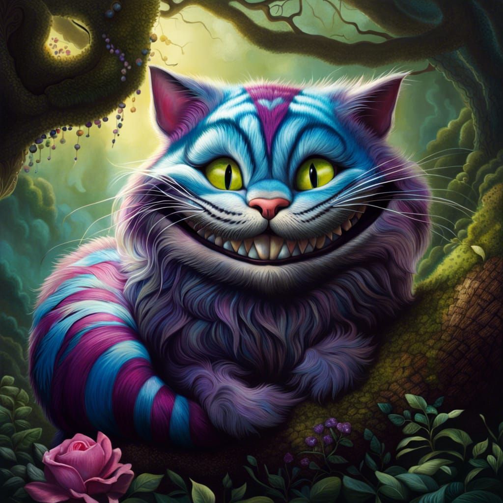 Cheshire cat - AI Generated Artwork - NightCafe Creator