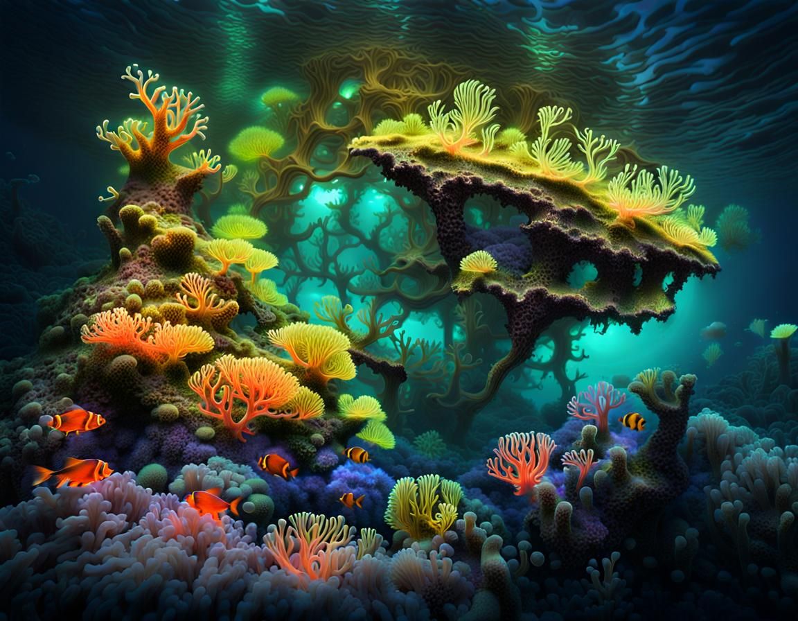 Undersea Glow  by @GeoDave