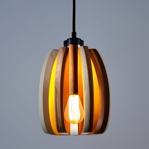 Multi-Layer Wood Pendant Lamp