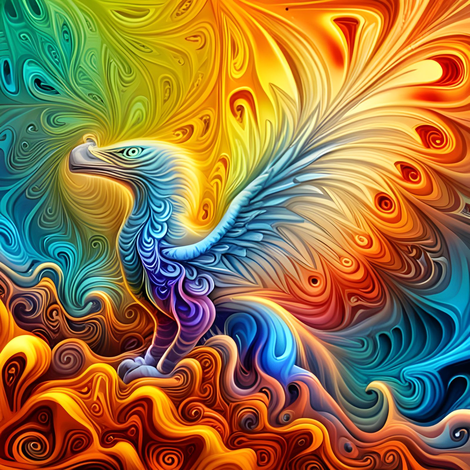 Crystal bird - AI Generated Artwork - NightCafe Creator