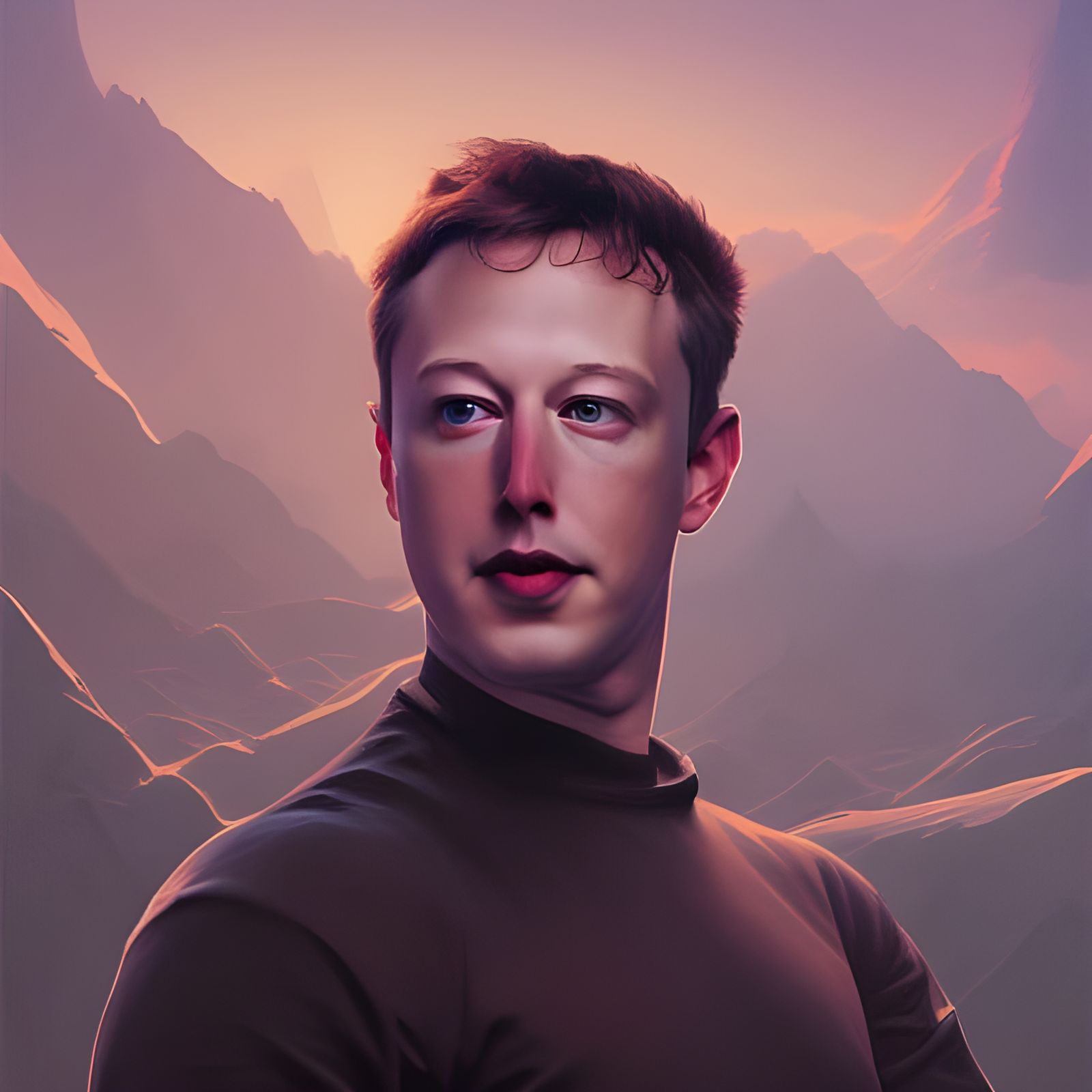 Elon Musk x Mark Zuckerberg v2 - AI Generated Artwork - NightCafe Creator