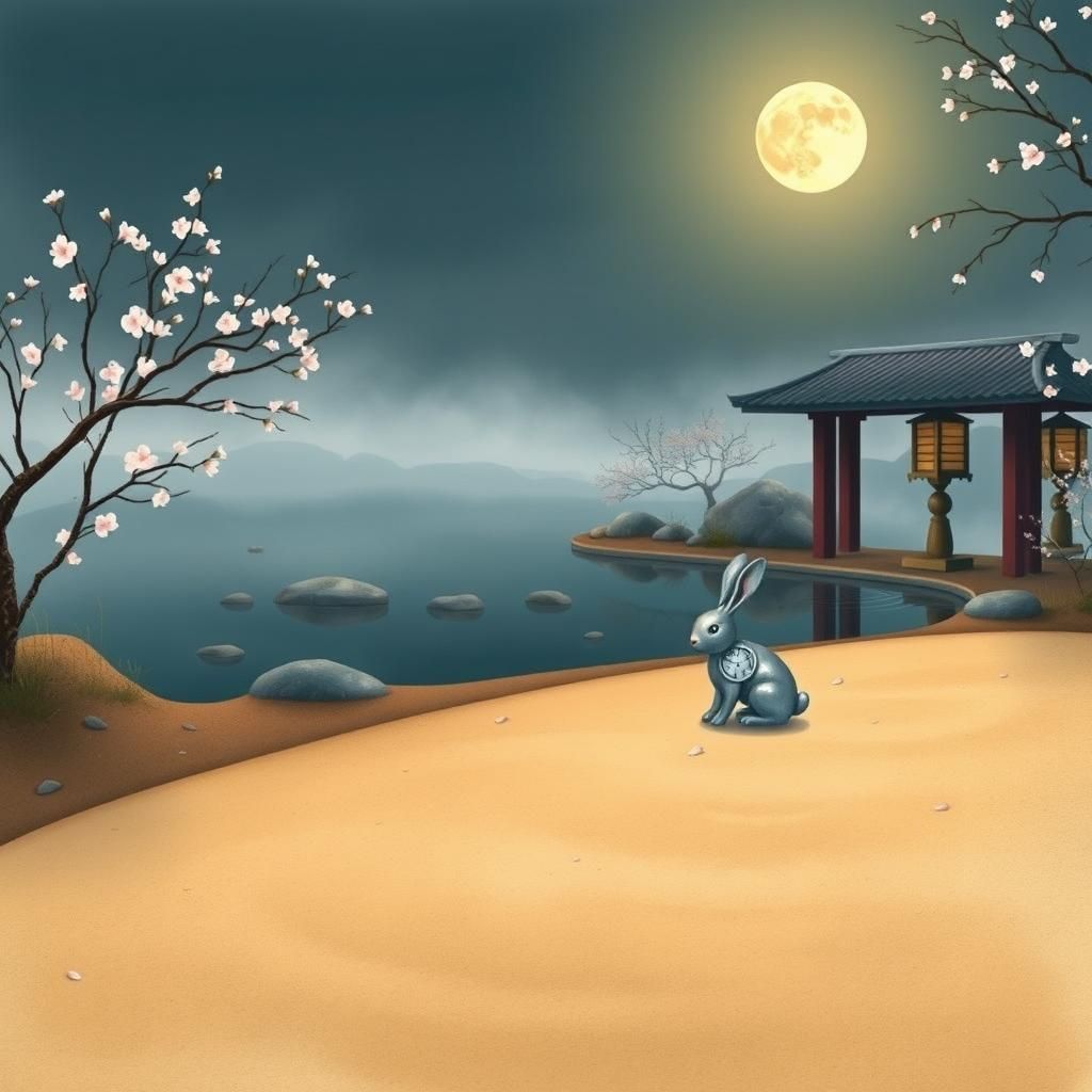 Rabbit Serene Garden