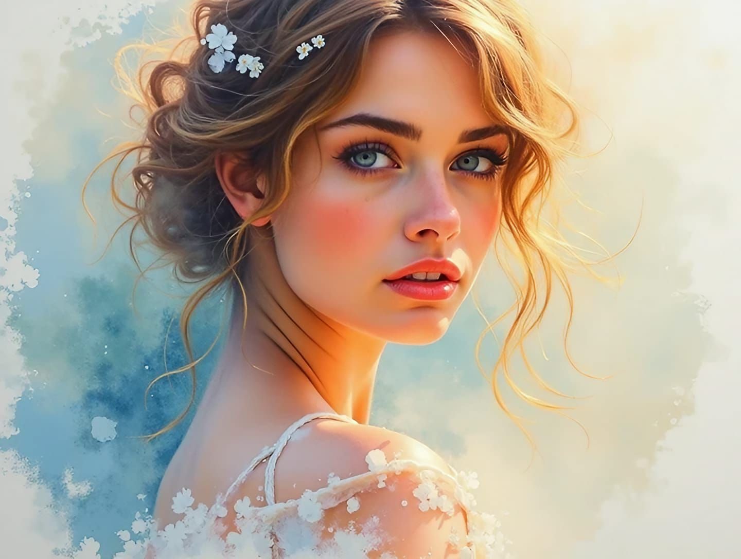 Watercolour portrait