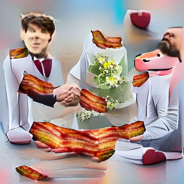 Dan and bacon get married