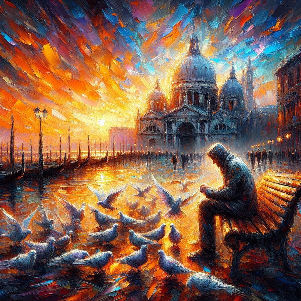 Feeding Doves - St.Marks Square