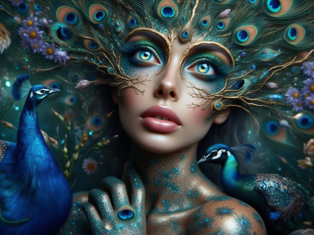 <lora:FiosNatureFusion:1.0> Azura: Peacock Princess