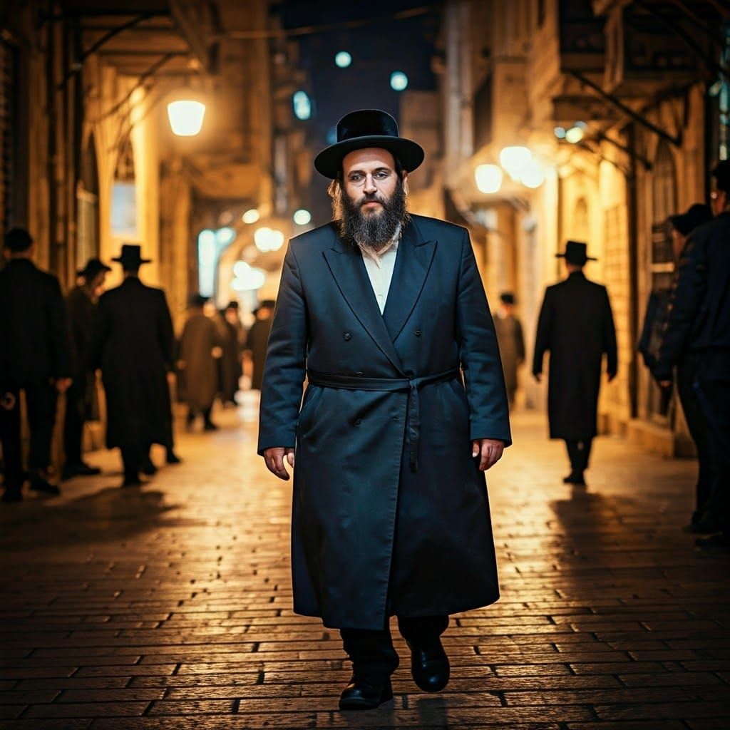 A Haunted Figure Walks Through Jerusalem's Streets