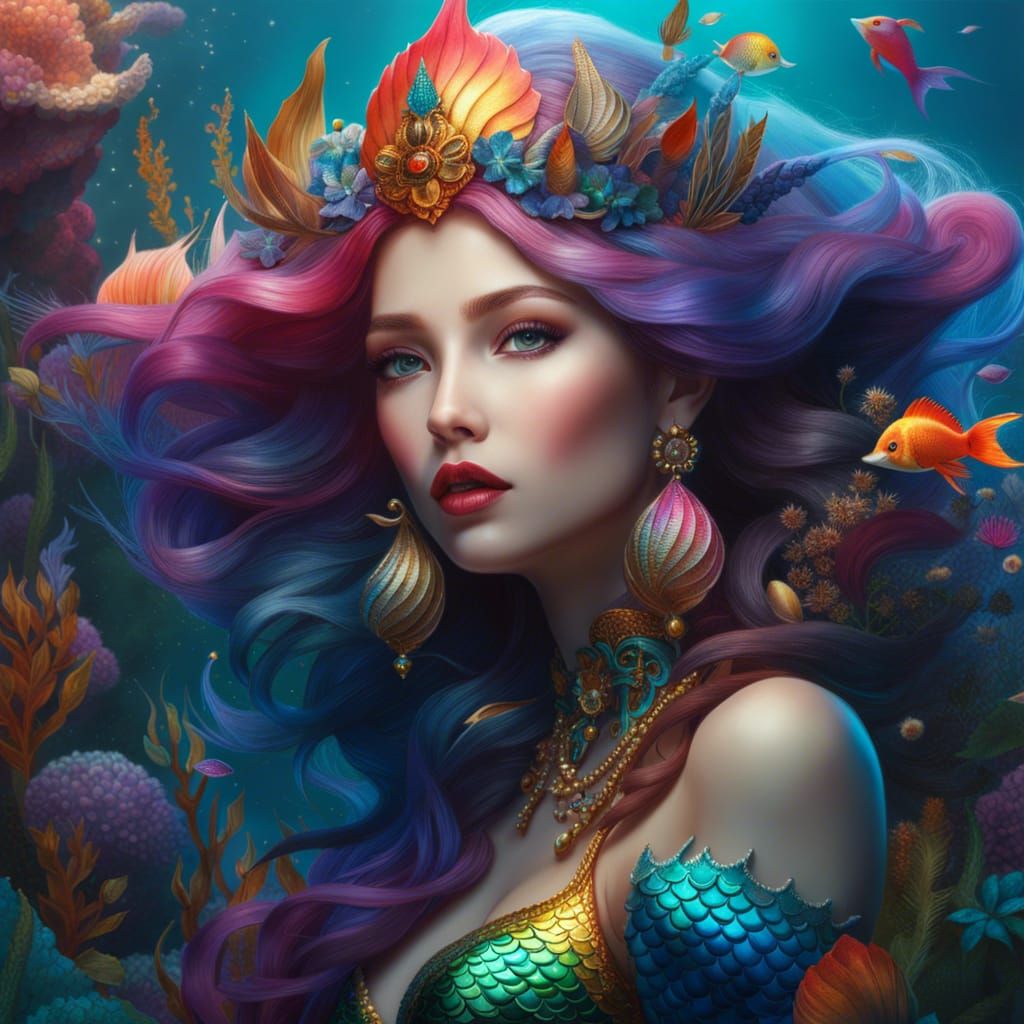 Mermaid - AI Generated Artwork - NightCafe Creator