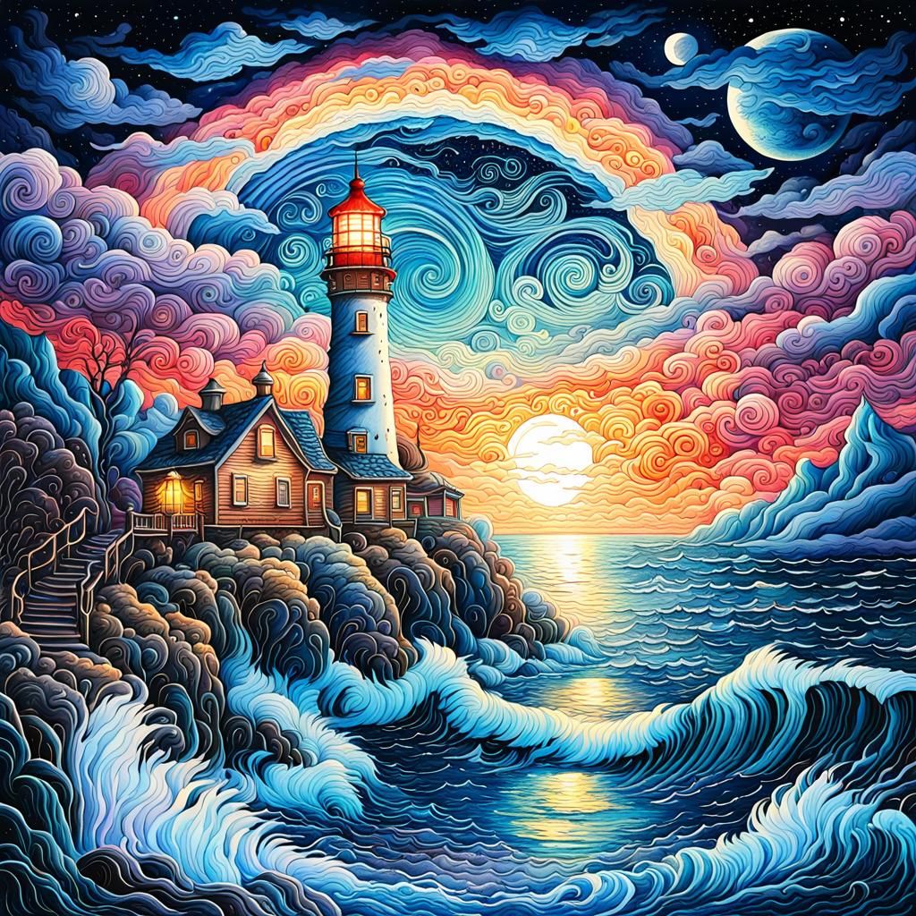 Chaotic lighthouse