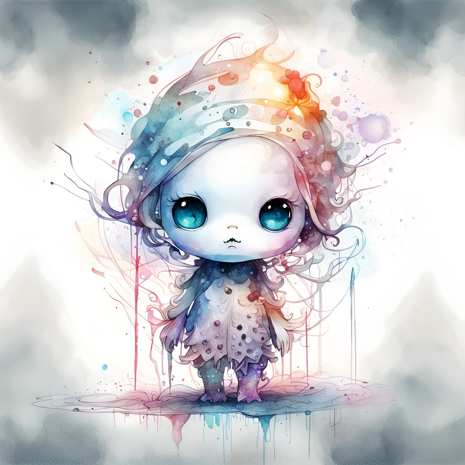 Chibi spirit  by @Amoeba