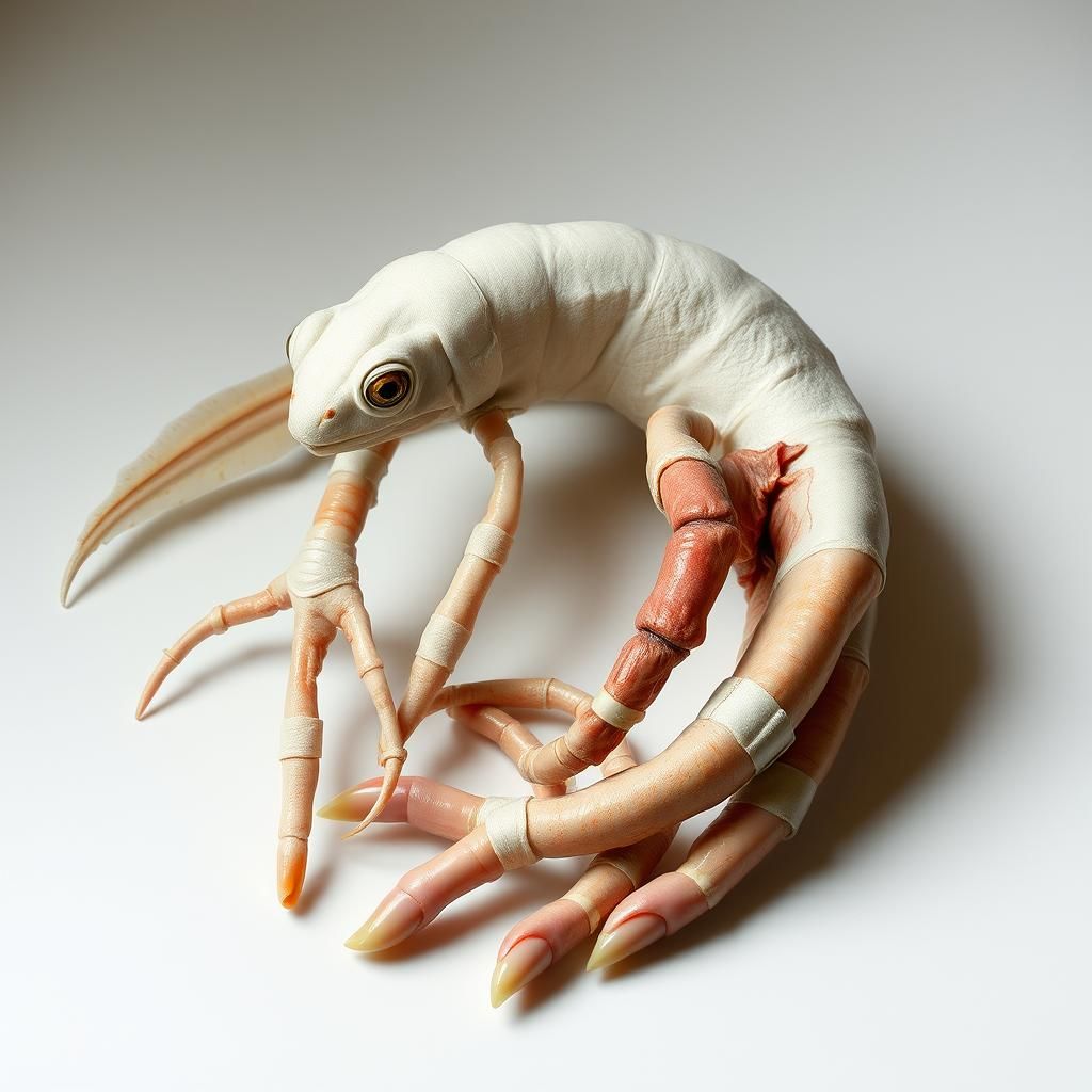 Disturbing Surrealist Image with Incorrect Limbs