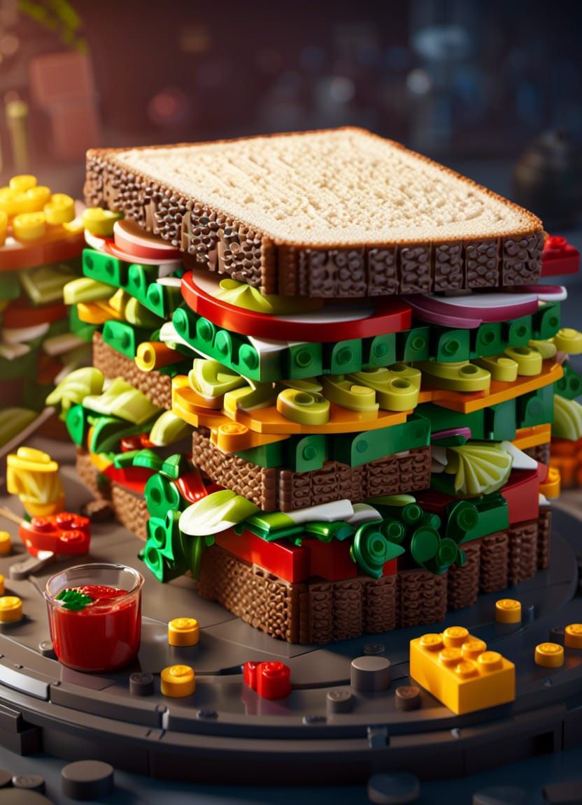 Lego triple decker   by @Axaliaa