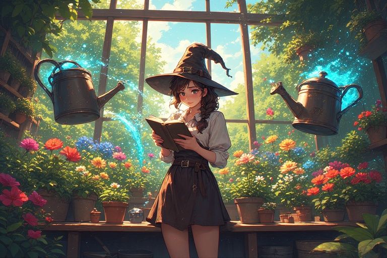 Just water my flowers while I study