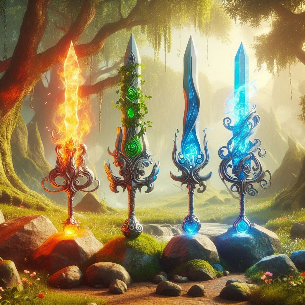 Elemental swords
